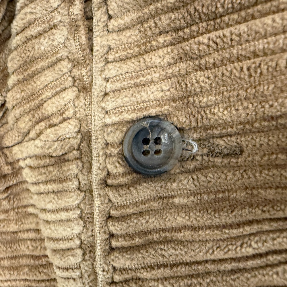 Benetton Corduroy Pants Mens 28x28 Tan Brown Italy Vintage Academia Old Money - Picture 12 of 14
